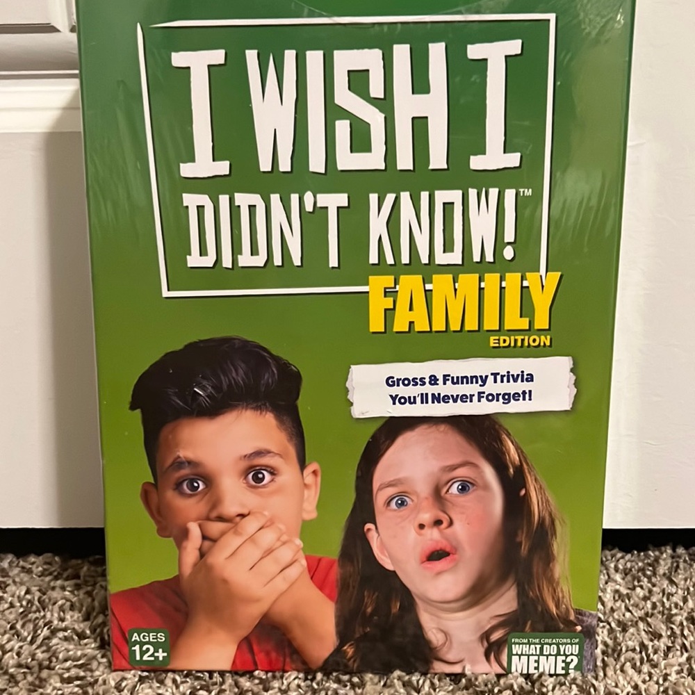 Family Game - I WISH I DIDN’T KNOW! Family Edition